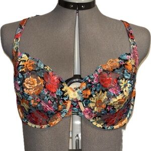 Warner’s | NWOT Vintage Lace Royale Floral Sheer Bra | 38D
